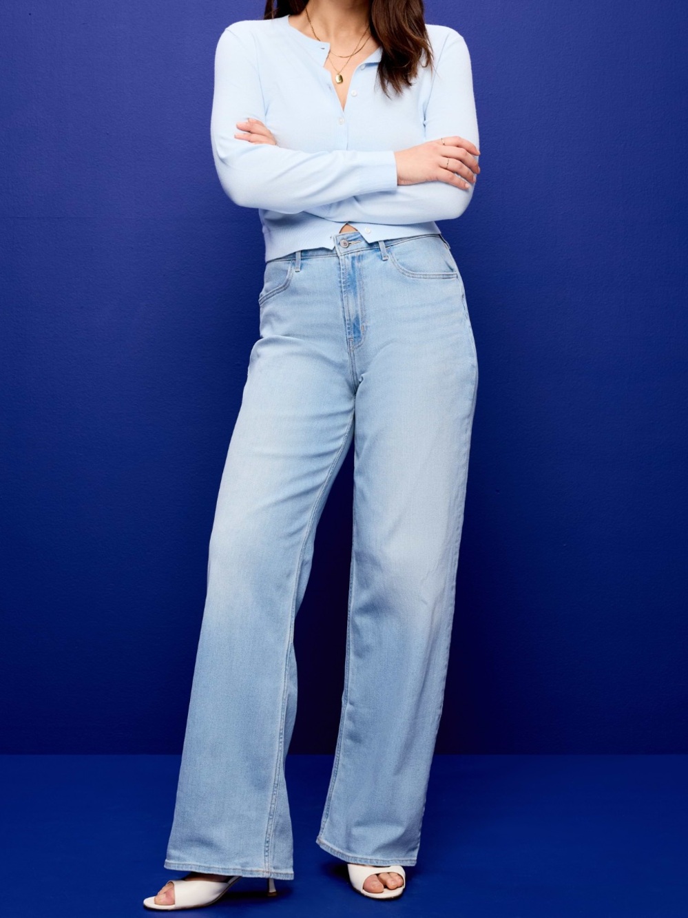 Old Navy High-Rise Wide Leg Jeans Size 10 Tall